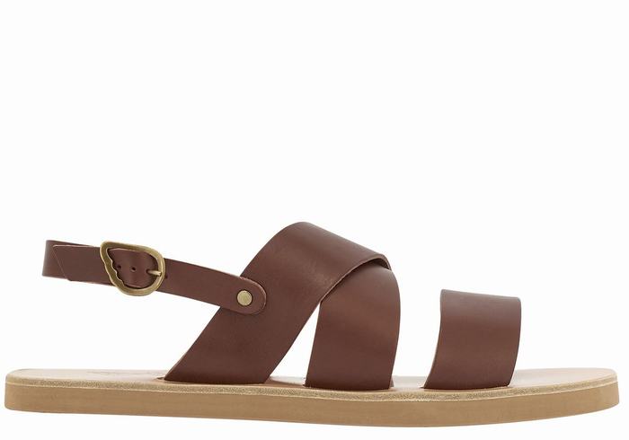 Ancient Greek Sandals Miltos Casual Sandalen Heren Koffie | ICS3419KU