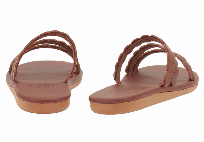 Ancient Greek Sandals Oceanis Schuifsandalen Dames Koffie | VVT3514SB