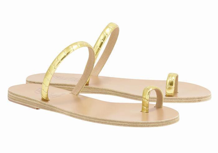 Ancient Greek Sandals Ophion Teenpaal Sandalen Dames Goud | DHK664WY