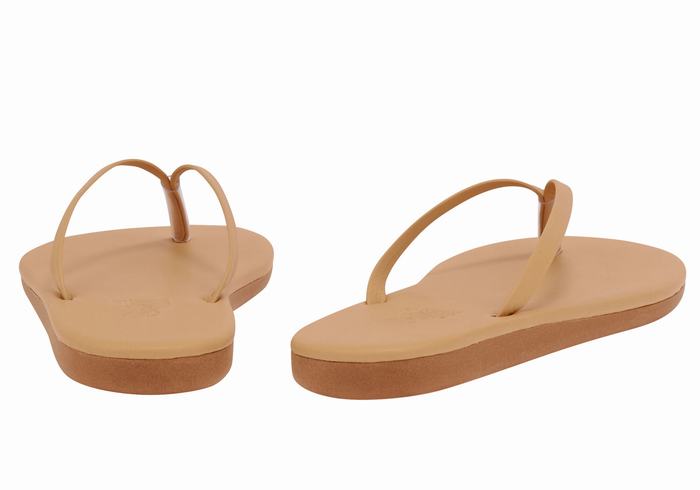 Ancient Greek Sandals Saionara Teenslippers Dames Beige | DGB5587ZC