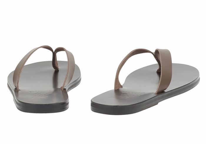 Ancient Greek Sandals Solon Leather Teenslippers Heren Chocola | JEE9147KD