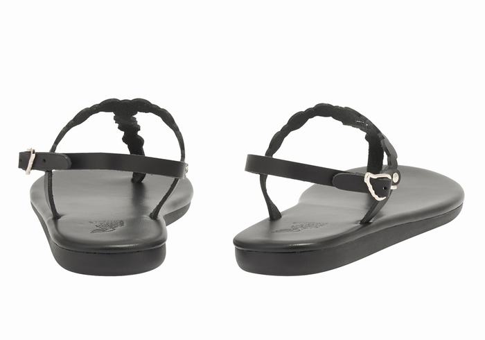 Ancient Greek Sandals Velos Flip Flop Achterband Sandalen Dames Zwart | NIG5578XZ