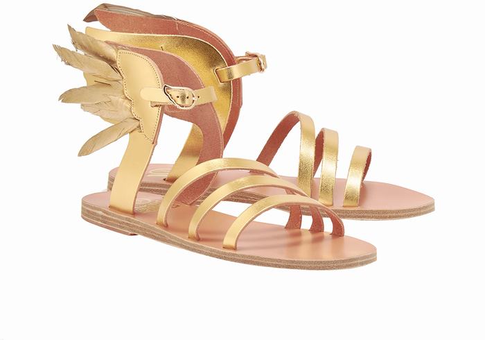 Ancient Greek Sandals Victory Of Samothrace Sandalen Met Enkelbandje Dames Goud | UTT363HE