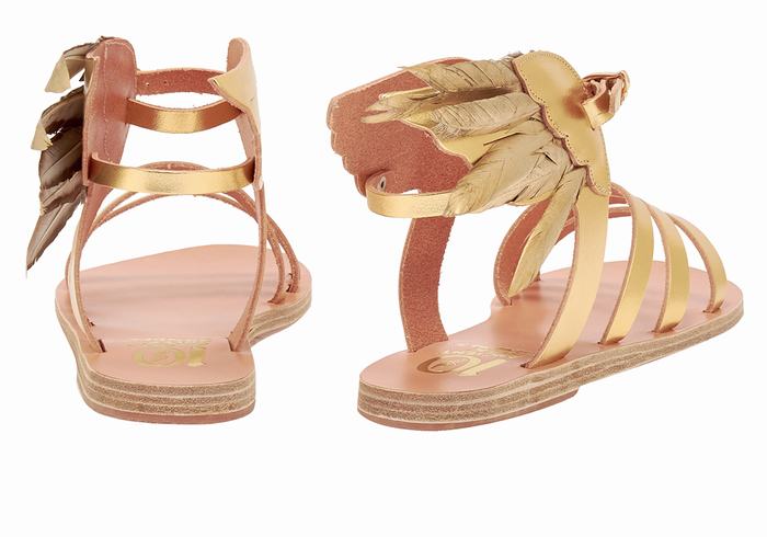 Ancient Greek Sandals Victory Of Samothrace Sandalen Met Enkelbandje Dames Goud | UTT363HE