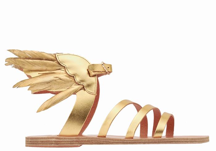 Ancient Greek Sandals Victory Of Samothrace Sandalen Met Enkelbandje Dames Goud | UTT363HE